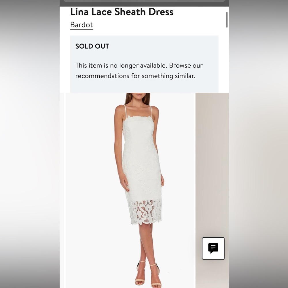 Beautiful white dress, perfect for rehearsal dinner